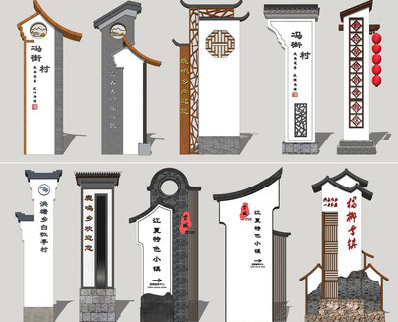 沙洋美丽乡村标识标牌有哪些分类？